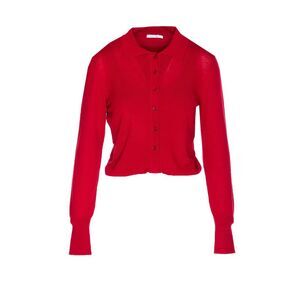 Patrizia Pepe Women Wool Sweater With Buttons And Internal Top